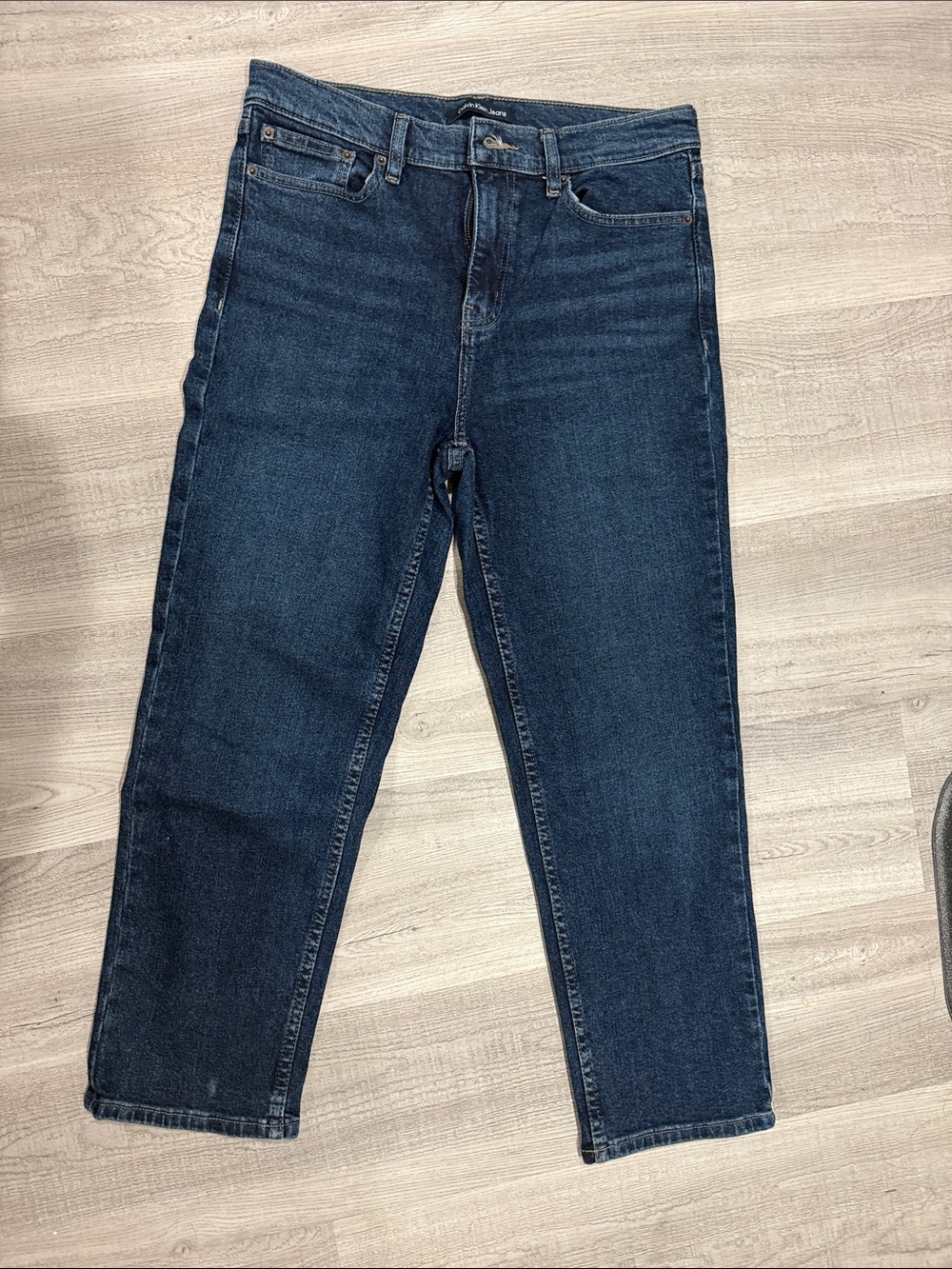Calvin Klein women’s Straight Indigo Blue Denim Jeans